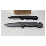 (2) STEEL RIVER FOLDING LOCK BLADE POCKET KNIVES