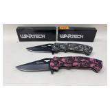 (2) WARTECH TACTICAL FOLDING POCKET KNIVES