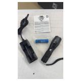 BULB HEAD ATOMIC BEAM FLASHLIGHT, WITH CHARGER