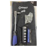 KOBALT DOUBLE DRIVE SOCKET SET IN CASE