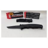 (2) STRIKER SPRING ASSIST TACTICAL FOLDING KNIVES