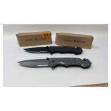 (2) STEEL RIVER FOLDING LOCK BLADE POCKET KNIVES