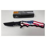 MASTER USA ELITE FLAG SPRING ASSIST FOLDING KNIFE