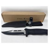 STEEL RIVER FIXED BLADE KNIFE WITH SHEATH