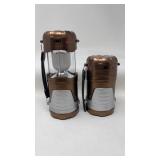 PAIR OF SOLAR POWER LANTER/FLASHLIGHT COMBO