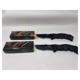 (2) MTECH XTREME FOLDING LOCK BLADE TACTICAL KNIFE