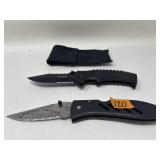 (2) TACTICAL POCKET KNIFES, FOLDING/LOCK BLADE