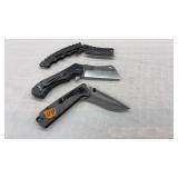 (3) ASST. FOLDING KNIVES