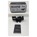 4X32 TRI-ILLUMINATED SCOPE WITH OPTIC SIGHT