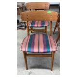 6 MID CENTURY TEAK DINING CHAIRS