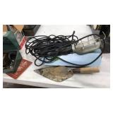 SHOP LIGHT, ASST. TROWELS, DETAIL SANDER