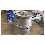 PAIR OF CHROME RIMS