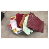 FLAT OF ASST. TABLECLOTHS
