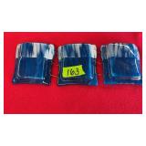 HAND BLOWN 3 PC BUD VASE