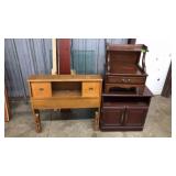 ASST. BEDROOM: 2 END TABLES & TWIN HEADBOARD