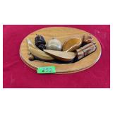 WOOD CARVED BELIZE FRUIT PLAGUE