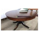 ANTIQUE OAK CLAW FOOT DINING TABLE