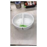 MID CENTURY MODERN 2 PC CENTERPIECE BOWL