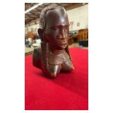 AFRICAN CARVED BUST