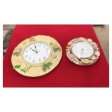 2 WALL CLOCKS