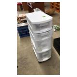4 DRAWER ROLLING STORAGE W/ASST. HARDWARE