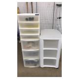 2 PLASTIC STORAGE CONTAINERS