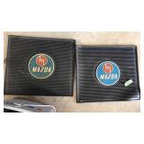 2 VINTAGE MAZDA CAR MATS