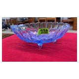 BLUE GLASS FRUIT BOWL