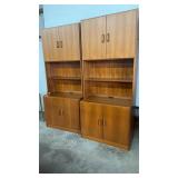 PAIR OF DANISH MODERN TEAK WALL CABINETS