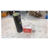 COLLECTIBLE TINS & MATCH HOLDER