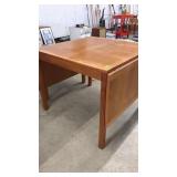 MID CENTURY DANISH TEAK DROP LEAF DINING TABLE