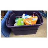 TUB OF ASST CLEANING SUPPLIES
