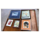 5 PC. ASST. FRAMED ART