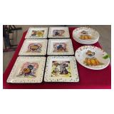 2 SETS OF CAT PLATES