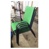 STACK OF 4 OUTDOOR CHAIRS