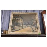 FRAMED CITYSCAPE PAINTING BY MAURICE UTRILLO