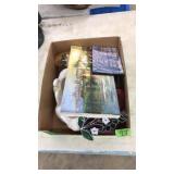 BOX OF ASST DECOR & ART