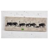 CANVAS WARTHOG AFRICAN ART