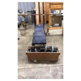 WORKOUT BENCH WITH ASST. WEIGHTS