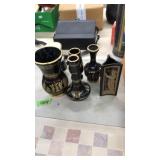 ENLAYED EUROPEON VASES