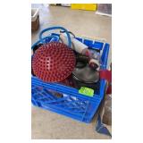 CRATE OF ASST WORK OUT EQUIPMENT