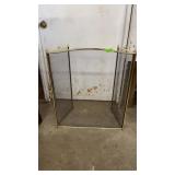 BRASS FRAMED FIRE PLACE SCREEN