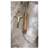 VNTG. TENNIS RACKET & BOW/ARROW