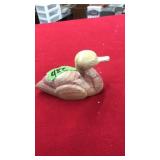 STONE CARVED DUCK FIGURAL