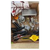 FLAT OF ASST KITCHEN UTENSILS