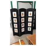 3 PANEL PHOTO DIVIDER W/ ASST AFRIAN SIGNED ART