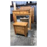 5 PC OAK BEDROOM SET