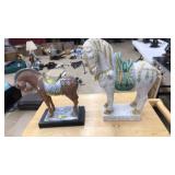 2 EUROPEON HORSE FIGURALS