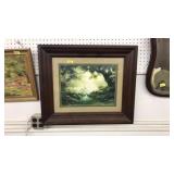 ARTWORK BY WINDBERG, IN MAHOGANY FRAME, 26X22