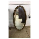 OVAL WALL MIRROR, 18.5X36.5 IN
